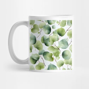 Green Leaves Pattern 2 Mug